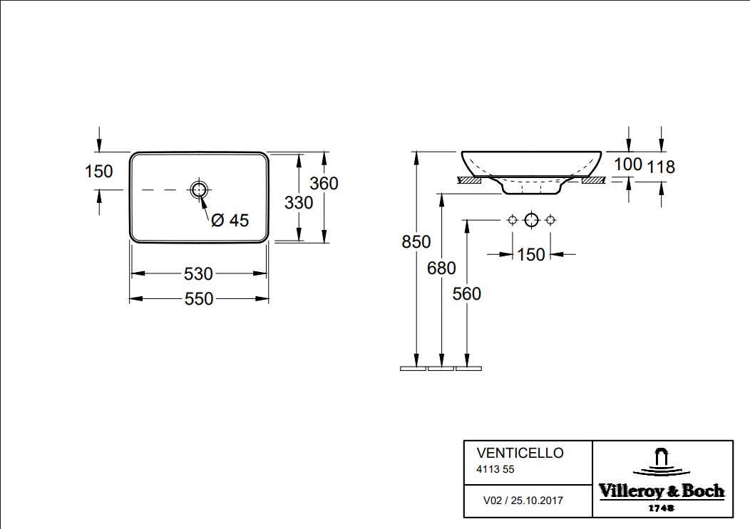 Venticello մակերեսի վրա դրվող լվացարան - Image 11